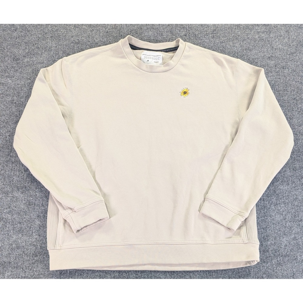 Adidas Adicross Burning Cart Society Sweatshirt Beige HS5607 Mens Medium